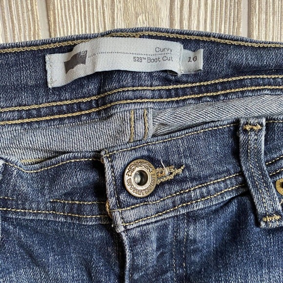 Levi’s 529 Curvy Bootcut Jeans Women’s 10 M 30x32 Med Wash Stretch - Picture 3 of 9